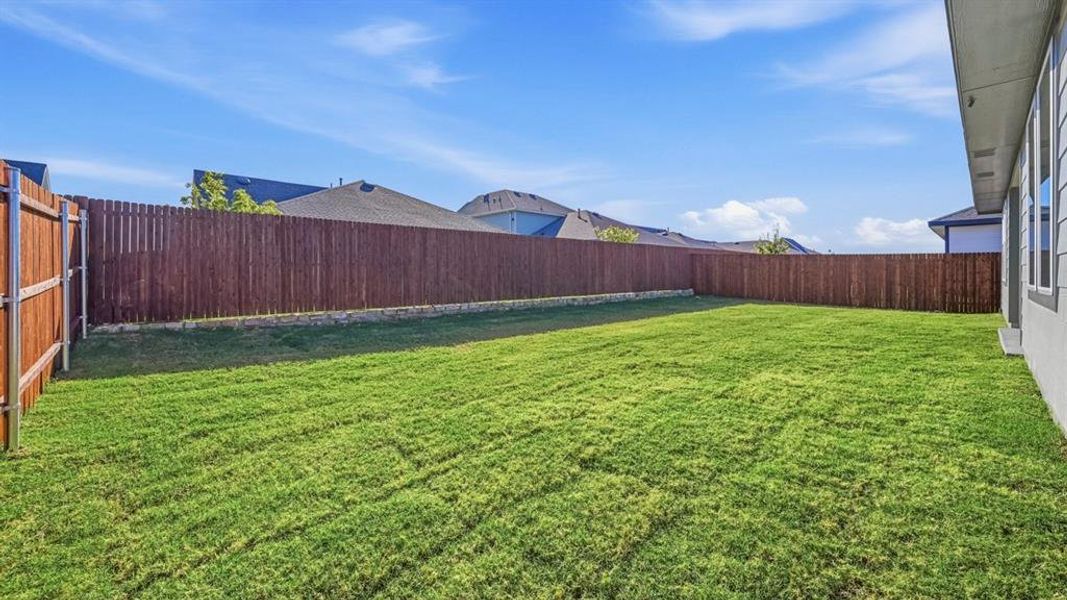 View of fenced backyard View of fenced backyard