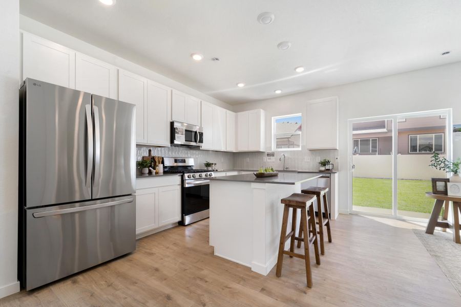 Furnished interior view inside a new home in Union Colony West, Greeley (Image 7).