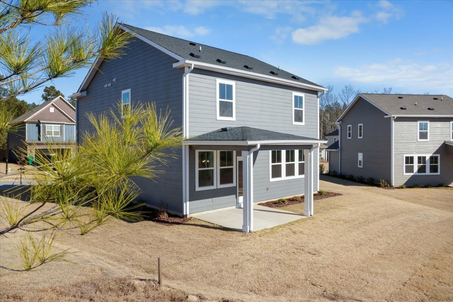 Exterior details and patio area of a home in Tillery Park, Grovetown (Image 4).