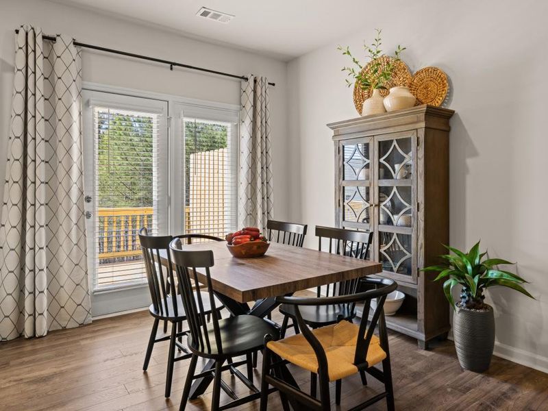 Furnished interior view inside a new home in Mountain Park, Dahlonega (Image 15). Furnished interior view inside a new home in Mountain Park, Dahlonega (Image 15).
