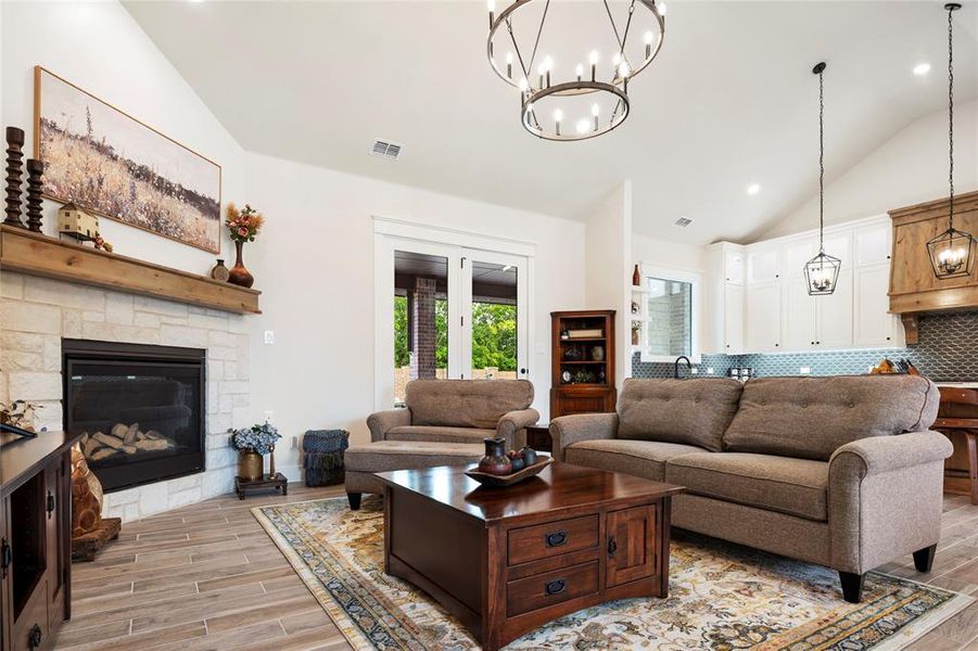 Furnished interior view inside a new home in Lincoln Pointe, Van Alstyne (Image 35).