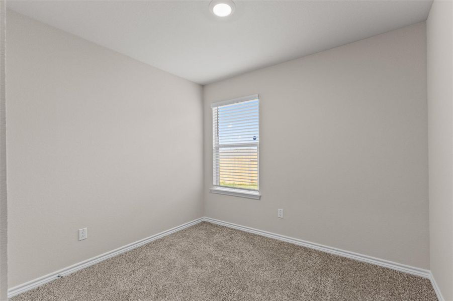 Unfurnished room featuring carpet floors and baseboards