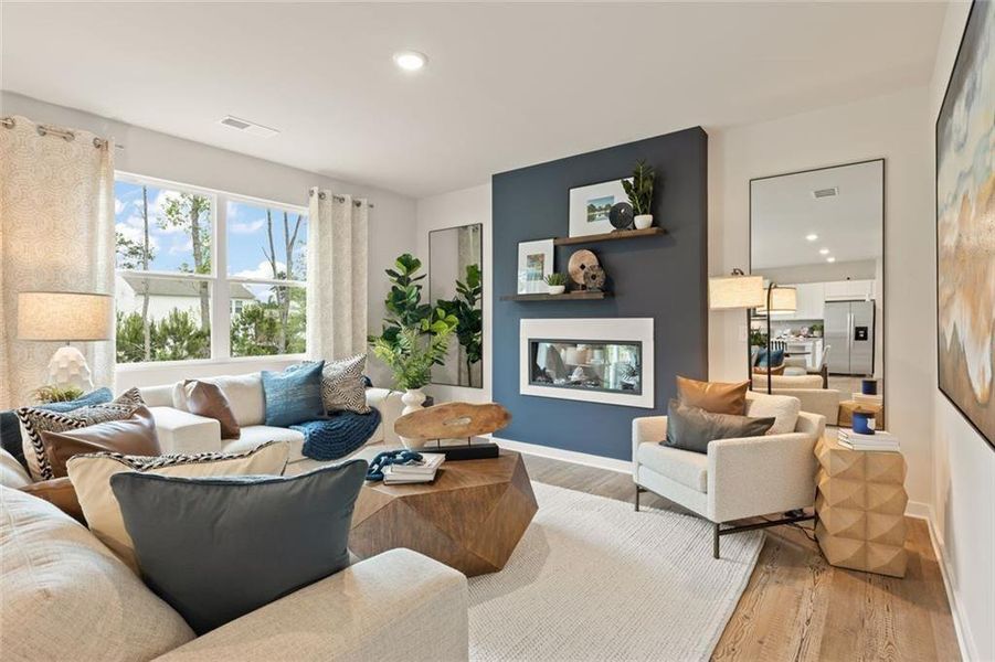Furnished interior view inside a new home in Hawthorne Reserve, Dallas (Image 9).