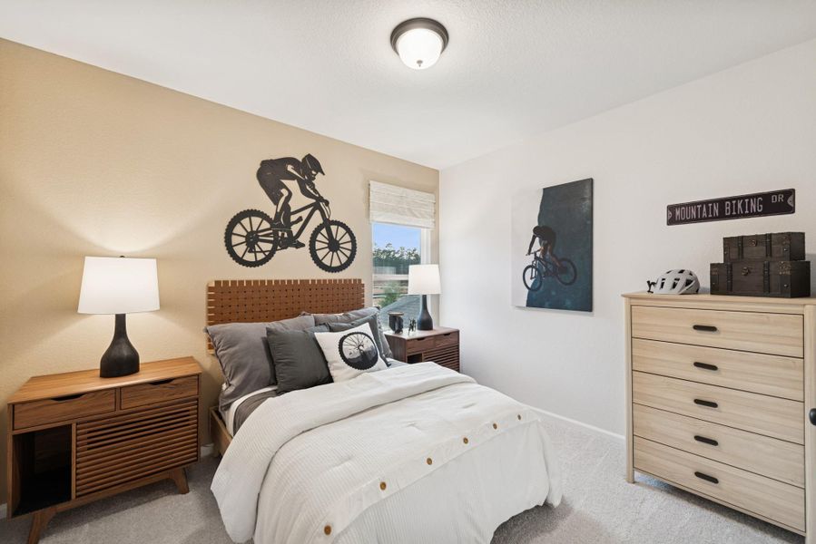 The Princeton II- Bedroom 4. Staged model home shown for illustration only; actual features, colors, and upgrades may vary.