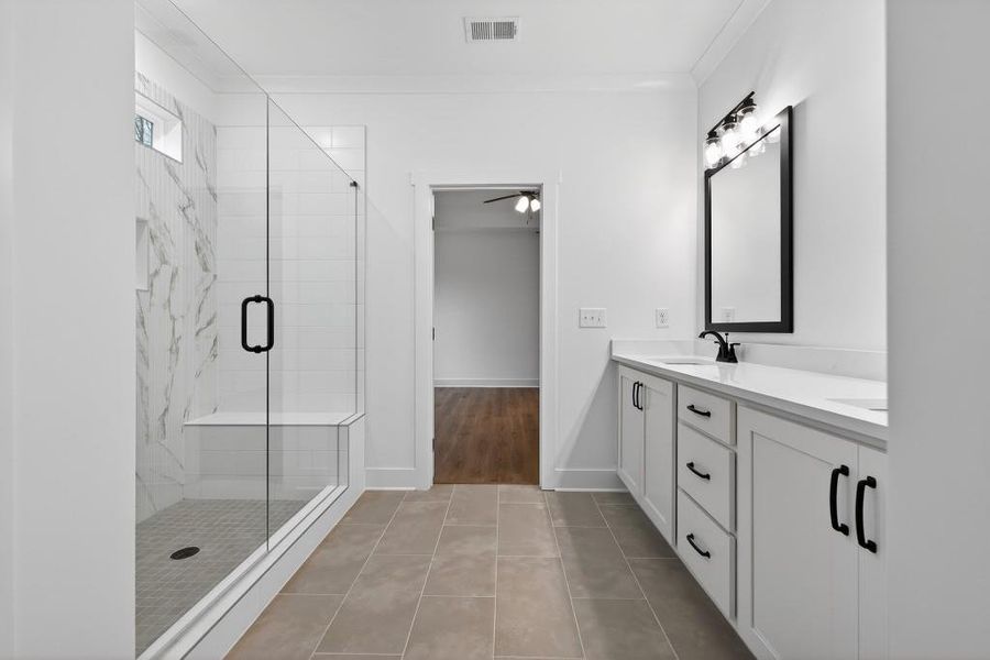 Furnished interior view inside a new home in , Statham (Image 9).