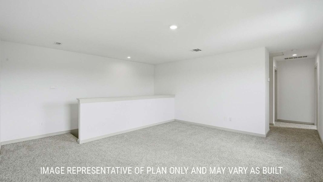 Representative unfurnished interior of a home built from the Mitchell by D.R. Horton in China Grove, China (Image 21).