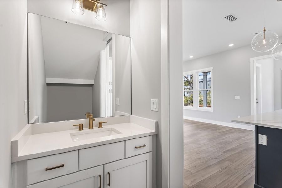 Representative furnished interior of a home built from the Marino by Brock Built in Nautilus Pointe, Inlet Beach (Image 30).