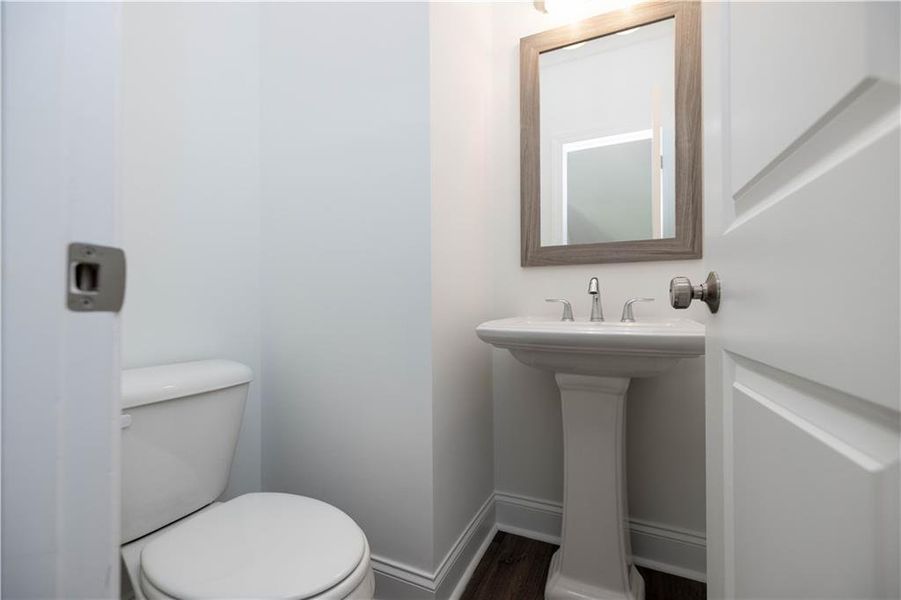 Furnished interior view inside a new home in Palisades Townhomes, Cumming (Image 9). Furnished interior view inside a new home in Palisades Townhomes, Cumming (Image 9).