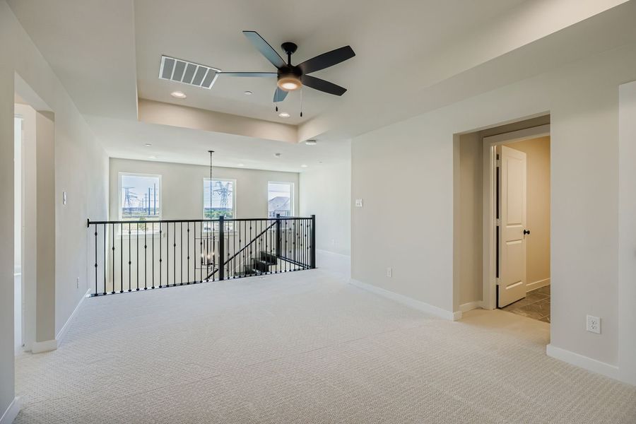 Spacious, unfurnished interior of a new home in Castle Hills Northpointe - Townhomes, Lewisville (Image 26).