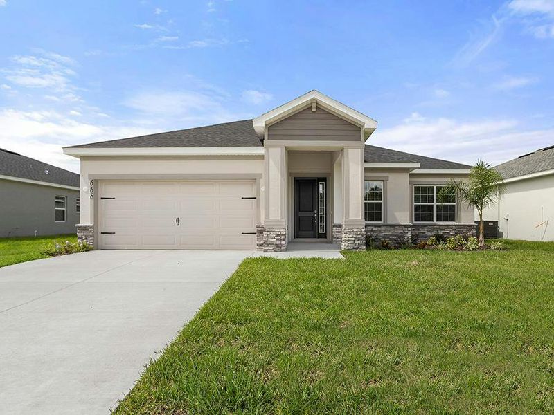 Multiple exterior elevations are available to choose from - Everly by Highland Homes