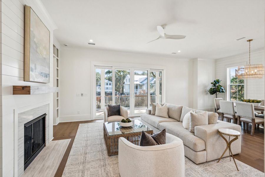 Furnished interior view inside a new home in , Johns Island (Image 40).