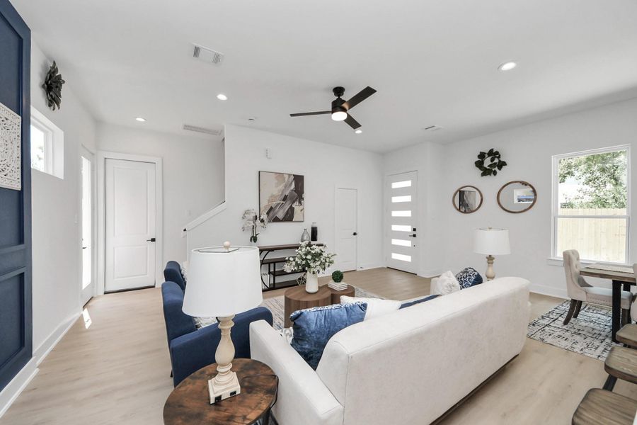 Furnished interior view inside a new home in , Houston (Image 24).