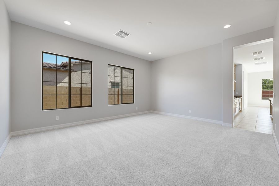 Spacious, unfurnished interior of a new home in Ellsworth Ranch Capstone Collection, Queen Creek (Image 44). Spacious, unfurnished interior of a new home in Ellsworth Ranch Capstone Collection, Queen Creek (Image 44).