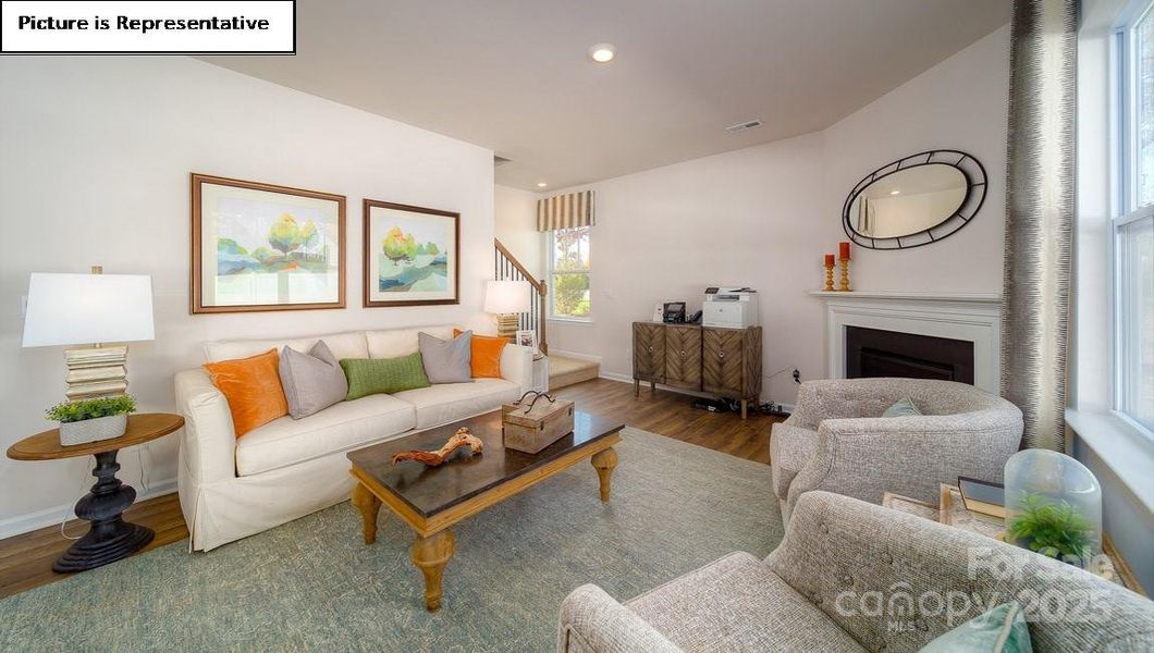 Furnished interior view inside a new home in Lakeshore at Windstone, Mooresville (Image 23).