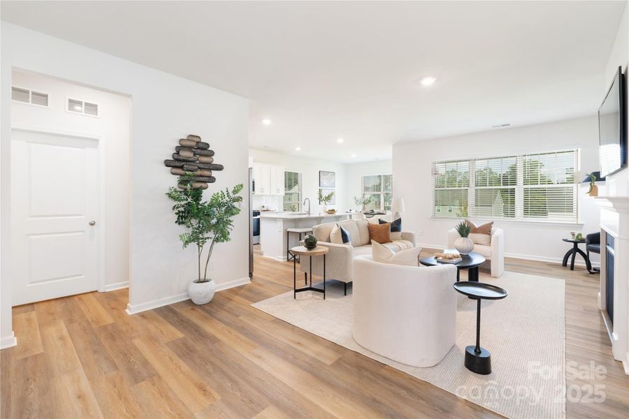 Furnished interior view inside a new home in Nolen Farm, Gastonia (Image 9). Furnished interior view inside a new home in Nolen Farm, Gastonia (Image 9).