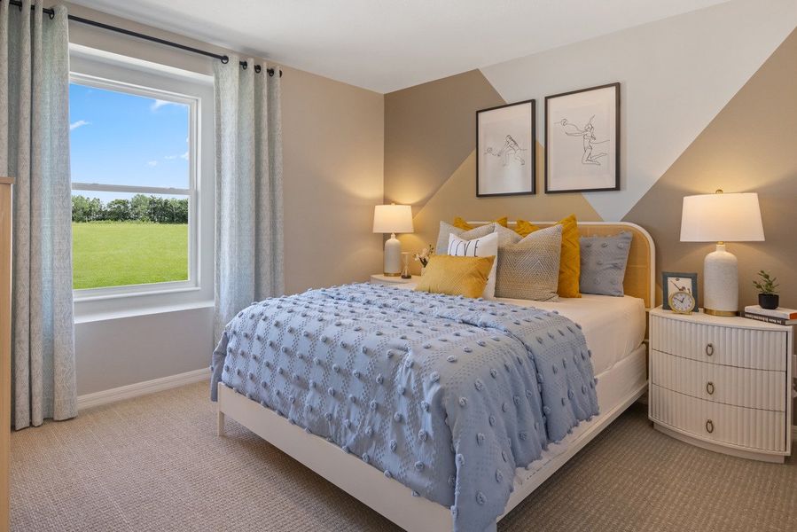 Spacious secondary bedrooms