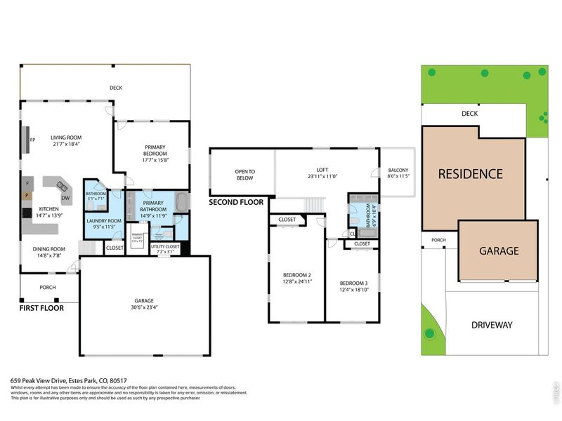 2D floor plan layout of this home in , Estes Park, CO (Image 6).
