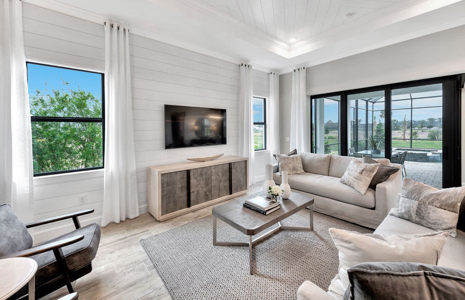 Gathering room with ample natural light