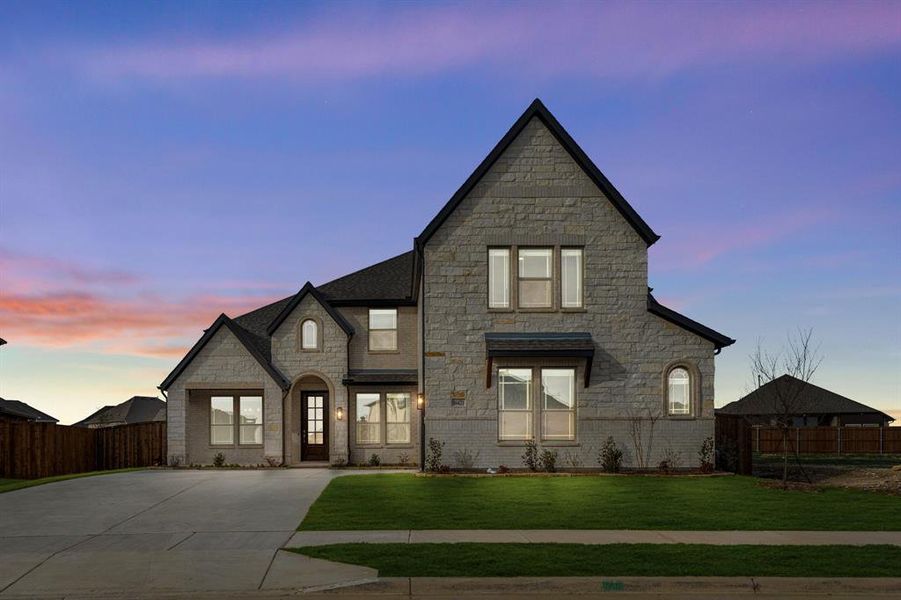 Front exterior of a new home in Wildflower Ranch 60-65, Fort Worth, TX, highlighting curb appeal (Image 26).