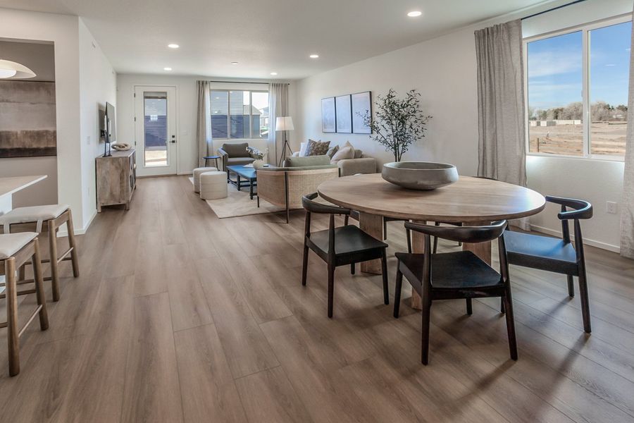 Representative furnished interior of a home built from the Armstrong by Hartford Homes in Bloom, Fort Collins (Image 18).