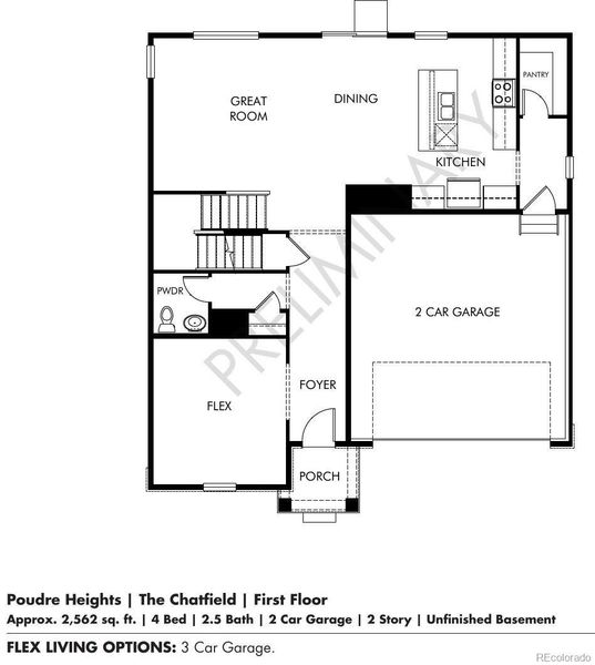2D floor plan layout of this home in , Windsor, CO (Image 6).