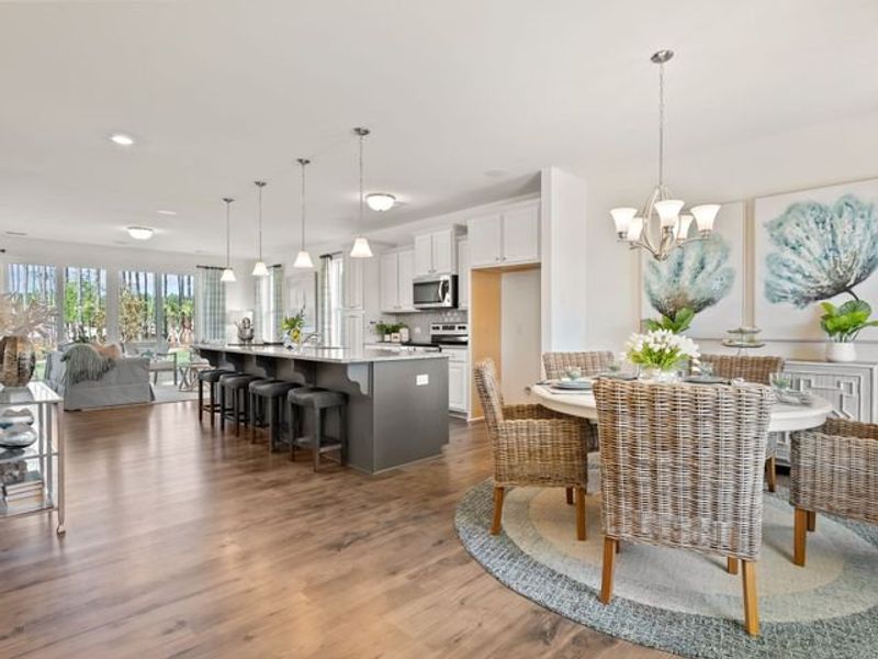 Representative furnished interior of a home built from the Devin P by True Homes in Homecoming, Ravenel (Image 7). Representative furnished interior of a home built from the Devin P by True Homes in Homecoming, Ravenel (Image 7).