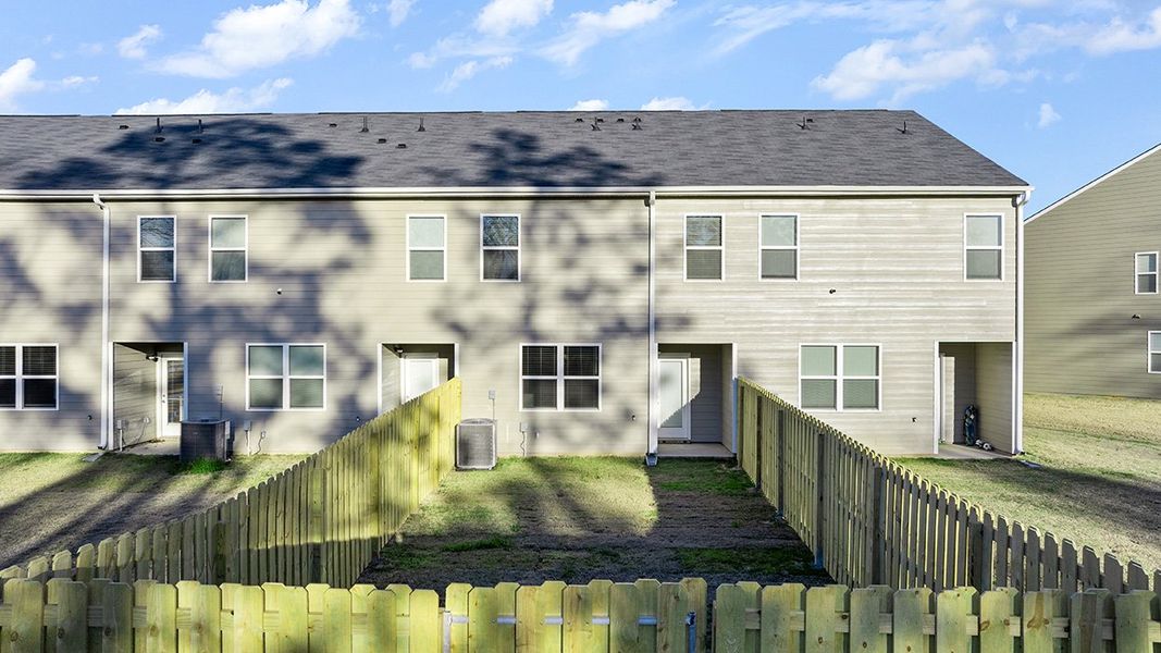 Exterior details and patio area of a home in Laurel Park Townhomes, Hephzibah (Image 20).