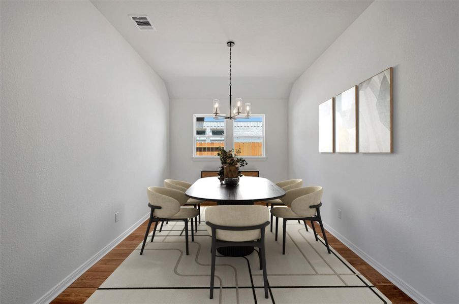Furnished interior view inside a new home in Jordan Ranch - Terrace Collection, Fulshear (Image 5).