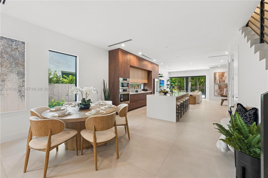 Furnished interior view inside a new home in , Miami (Image 37).