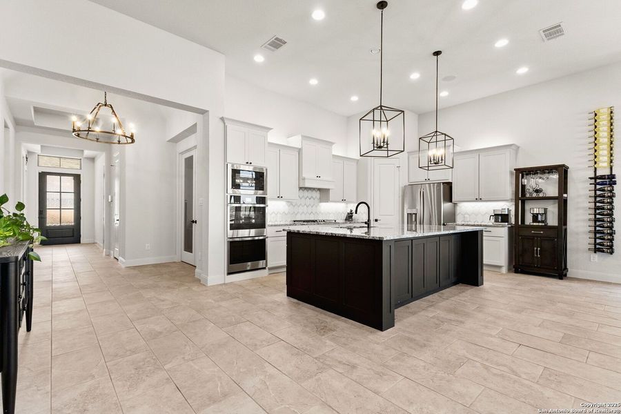 Furnished interior view inside a new home in Meadows Of Mill Creek 60', Seguin (Image 15).