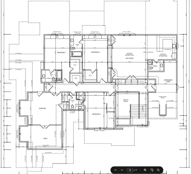 2D floor plan layout of this home in Corbett Landing, Pittsboro, NC (Image 4). 2D floor plan layout of this home in Corbett Landing, Pittsboro, NC (Image 4).