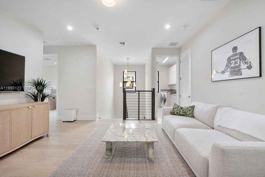 Furnished interior view inside a new home in Solana Bay at Avenir, Palm Beach Gardens (Image 41).