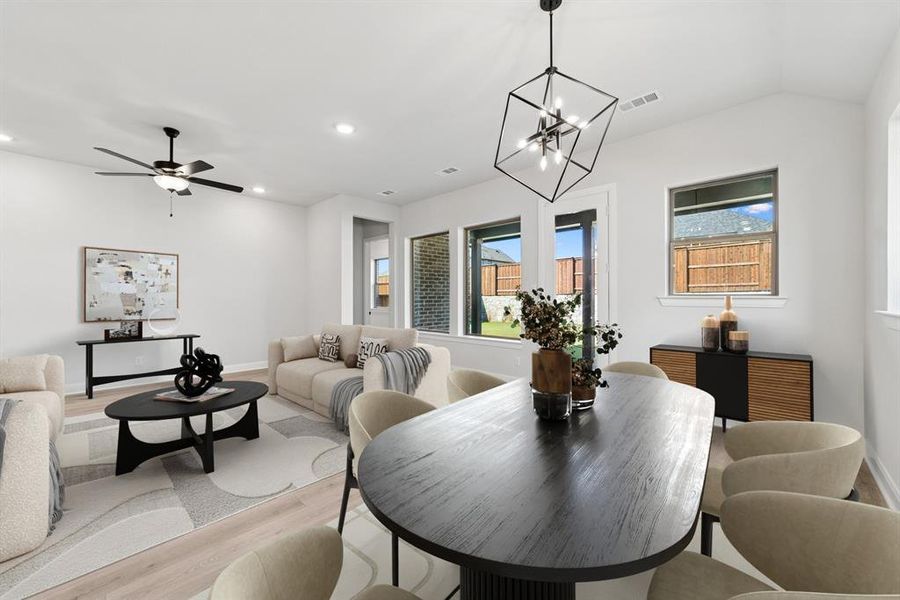 Furnished interior view inside a new home in Mantua Point Classics, Van Alstyne (Image 10). Furnished interior view inside a new home in Mantua Point Classics, Van Alstyne (Image 10).