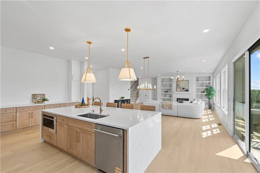 Furnished interior view inside a new home in , Suwanee (Image 6).