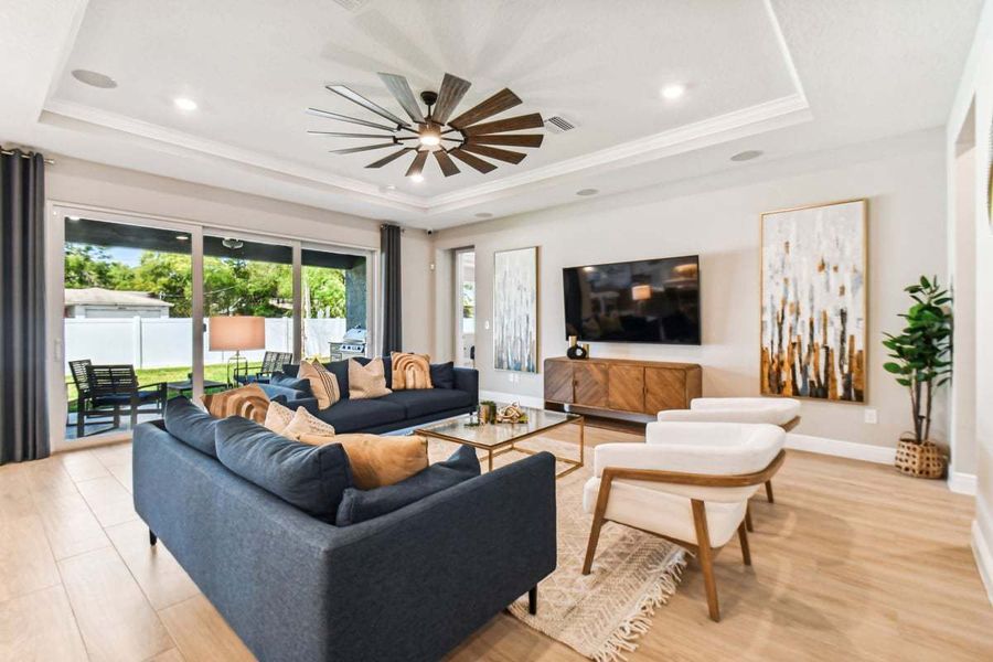 Furnished interior view inside a new home in Pinecone Reserve, Brooksville (Image 12).