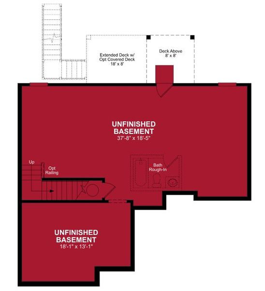 2D floor plan layout of this home in Cambridge at Steels Bridge, Canton, GA (Image 4).