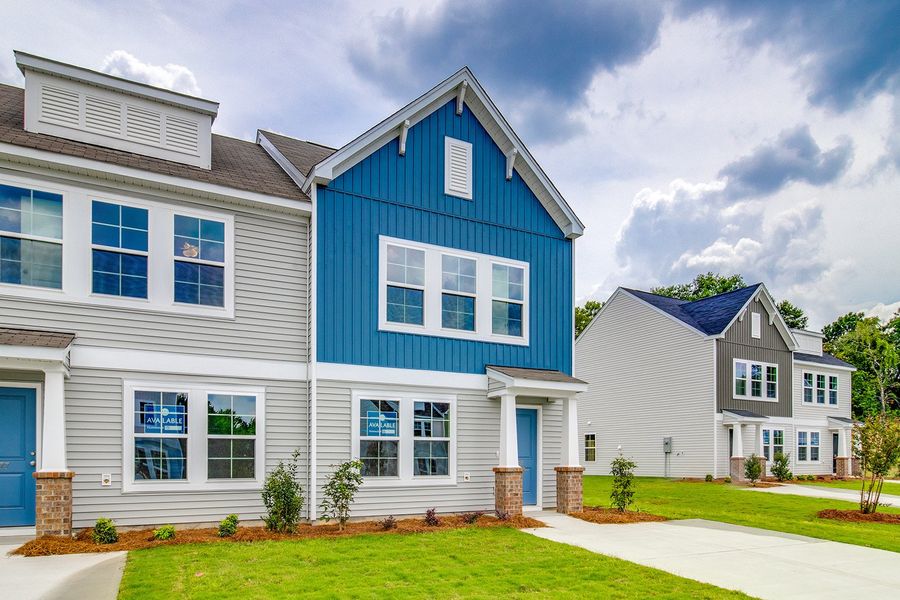 Front exterior of a new home in Padgett Commons, Hopkins, SC, highlighting curb appeal (Image 17).