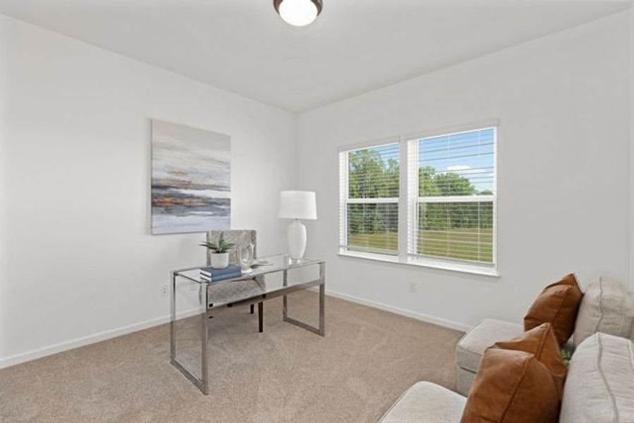 Representative furnished interior of a home built from the Vale by True Homes in Wendell Springs, Wendell (Image 17).