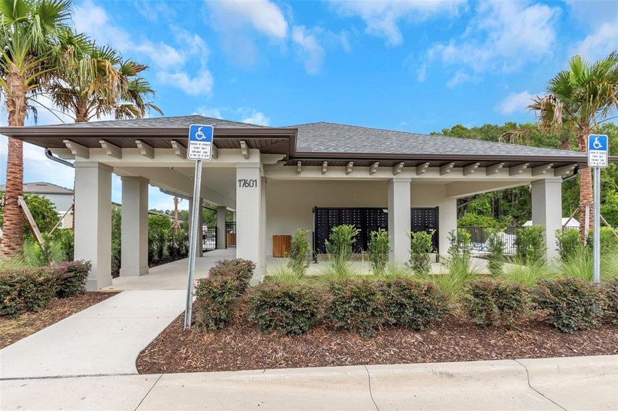 Front exterior of a new home in , Land O' Lakes, FL, highlighting curb appeal (Image 28).