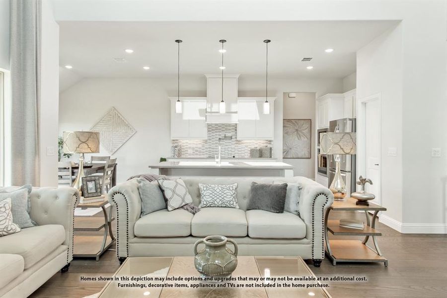 Furnished interior view inside a new home in The Oaks, Red Oak (Image 6). Furnished interior view inside a new home in The Oaks, Red Oak (Image 6).