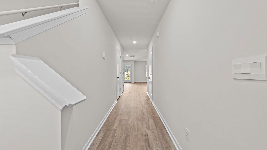Representative unfurnished interior of a home built from the Pearson by D.R. Horton in The Townes at Carter Ridge, Greenville (Image 9).