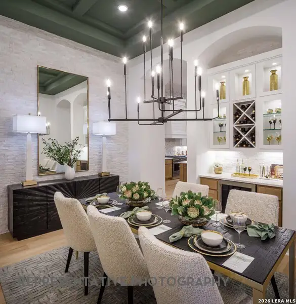 Furnished interior view inside a new home in La Cima, San Marcos (Image 5).