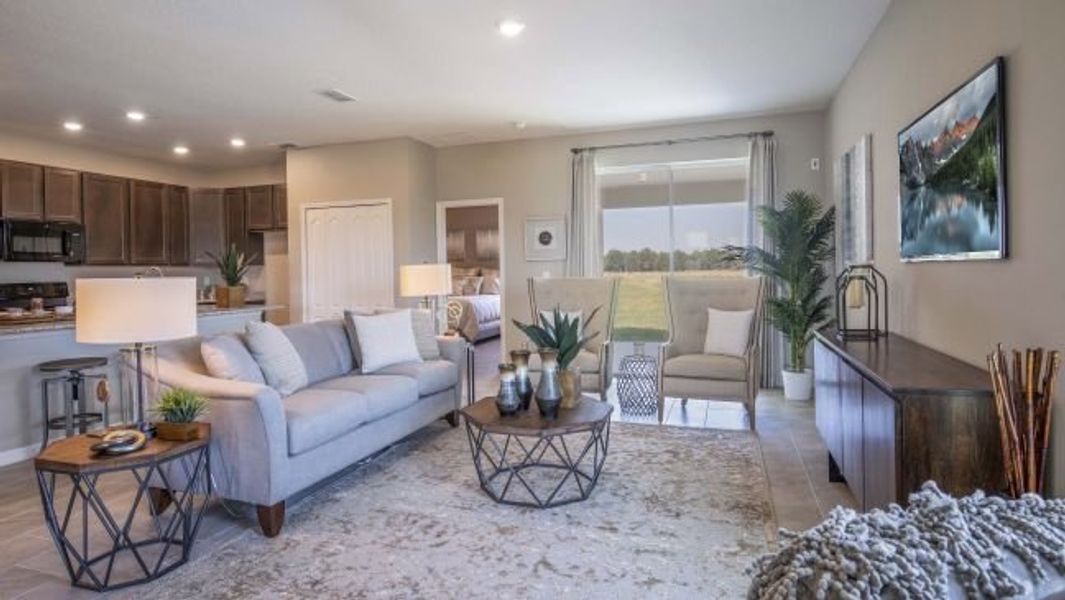 Furnished interior view inside a new home in The Reserve At Hammock Oaks, Lady Lake (Image 4).