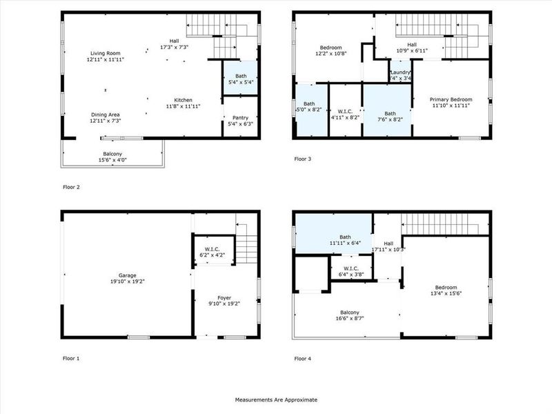 2D floor plan layout of this home in , Dallas, TX (Image 4).