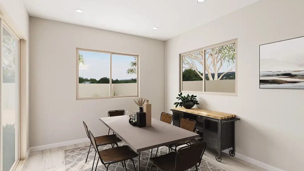 Furnished interior view inside a new home in Soleo, San Tan Valley (Image 6). Furnished interior view inside a new home in Soleo, San Tan Valley (Image 6).