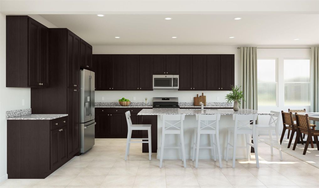 Gourmet island kitchen (*Artist rendering used for illustration purposes only.) Gourmet island kitchen (*Artist rendering used for illustration purposes only.)