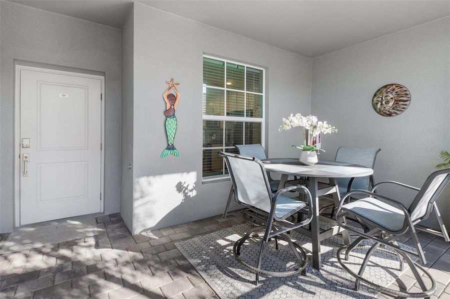 Exterior details and patio area of a home in , Venice (Image 2). Exterior details and patio area of a home in , Venice (Image 2).