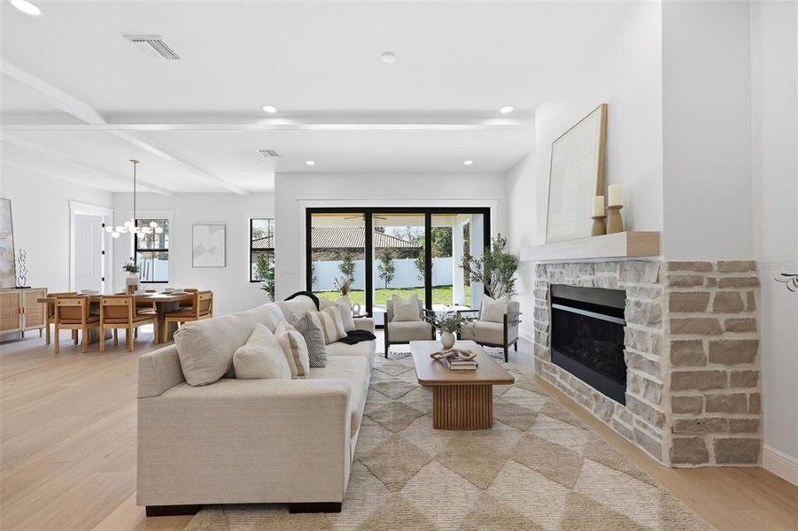 Furnished interior view inside a new home in , Tampa (Image 11).