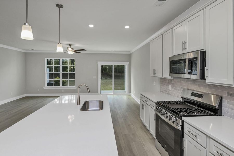 Furnished interior view inside a new home in Lake Carolina Townhomes, Columbia (Image 10).
