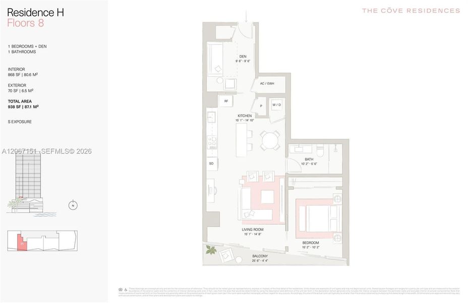 2D floor plan layout of this home in , Miami, FL (Image 5).